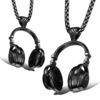 Fashionable headphones, pendant stainless steel, necklace, suitable for import, wholesale