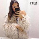 Европейская и американская горячая распродажа Имитация меха мытью лису волосы имитация меховой курт