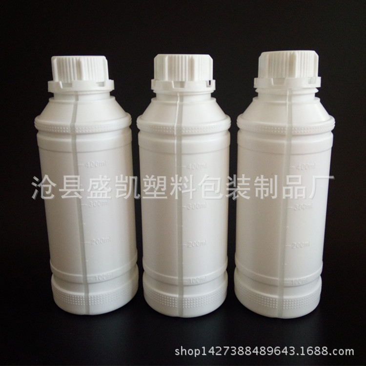 厂家现货批发500ml农药瓶化工塑料瓶子 带刻度液位线包装瓶
