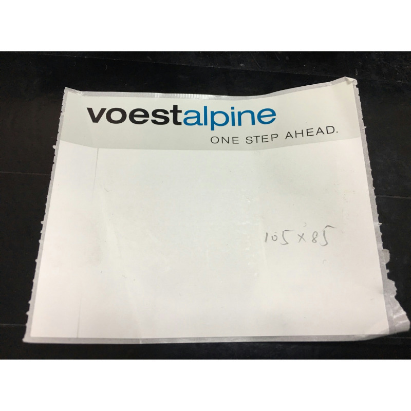 苏州Fasson亚白pet转轮转彩印奥钢型材标签105*85mm吊牌标签厂不