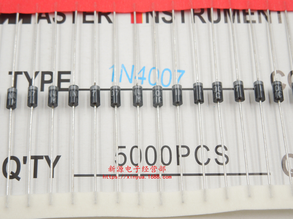 IN4007 整流二极管 1A/1200V DO-41 二极管 1N4007 4007 排带