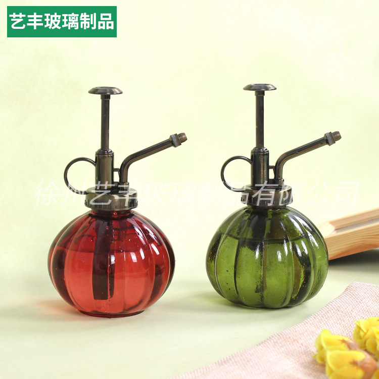 按压式玻璃喷水壶 小型多肉植物洒水壶 可定制玻璃洒水壶 厂家直