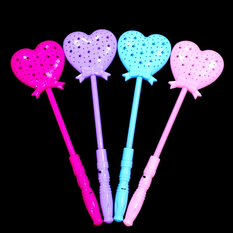 Led Luminous Hollow Heart Shape Magic Wand Glow Stick Holiday Toy display picture 3