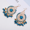 Fashionable retro earrings from pearl, European style, boho style