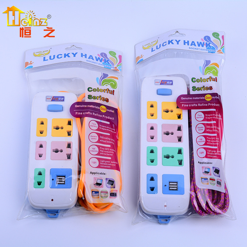 手机充电 接线板 出口英文包装416可以充电的 USB插座