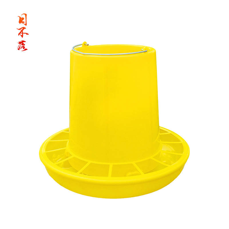 养鸡养殖设备自动喂食器 喂鹌鹑鸽子食槽 料槽加厚塑料 鸡喂料桶