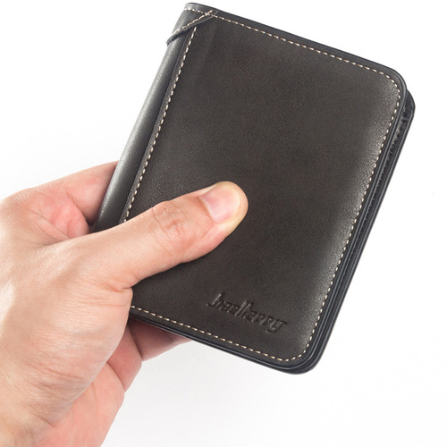 baellerry men's wallet multi-card slot card holder horizontal style matte leather retro foreign trade wallet soft wholesale
