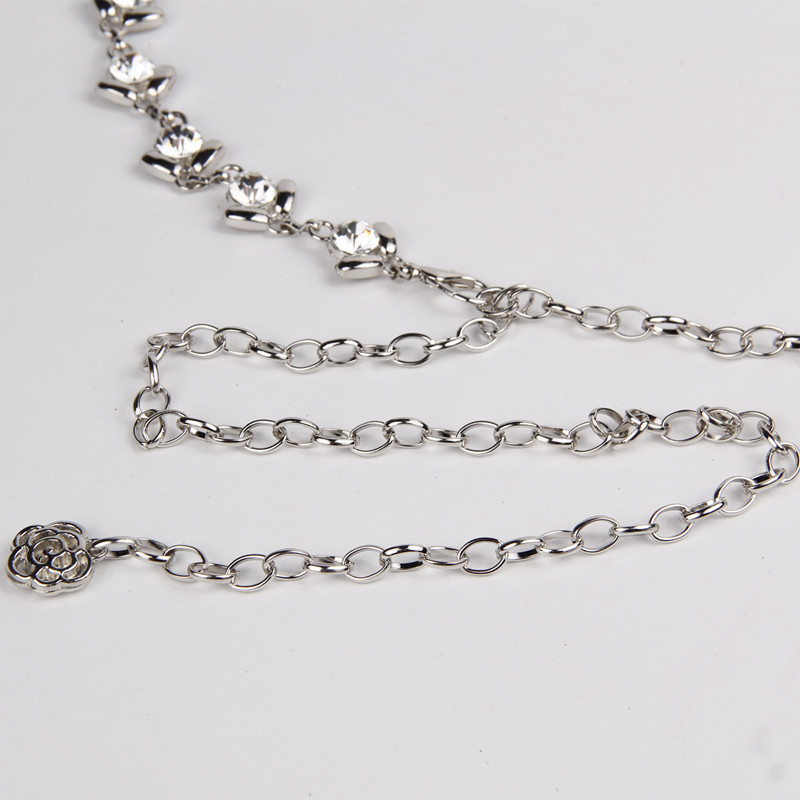 Nueva danza del vientre diamante cadena de la cintura cadena de la joyería accesorios de ropa de baile indio danza rendimiento cintura accesorios al por mayor