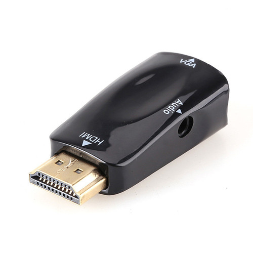 源头厂家HDMI转VGA转换器hdmi转vga转接头带音频hdmitovga公转母