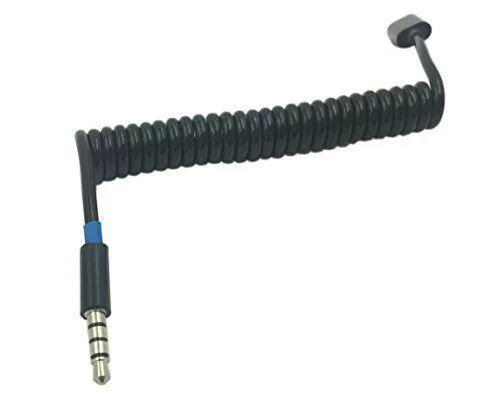 Extending spring line system mobile audio connection line USB AM to DC3.5 3 pole 1 meter