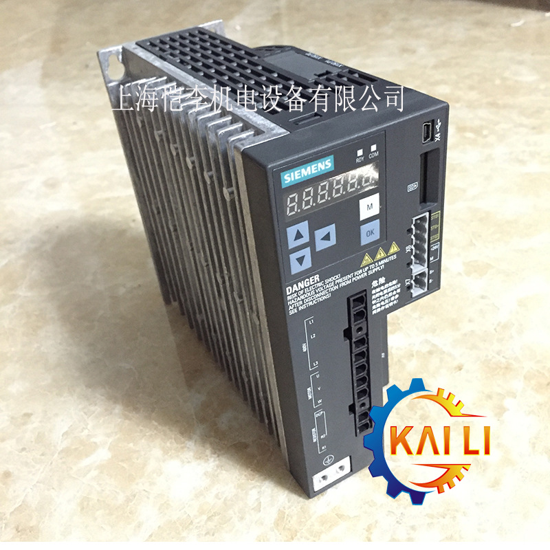 现货供应6SL3210-5FE10-4UA0 西门子V90伺服控制器 0.4kw/380v