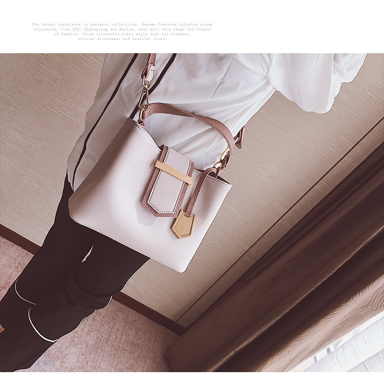 Korean version PUfashion bag (gray)NHPB0108-gray
