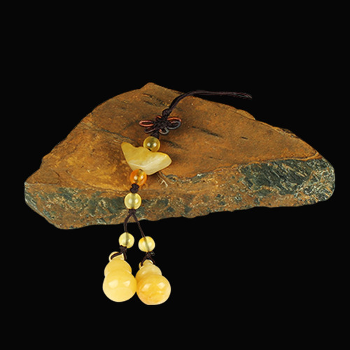 Jade Pendant, Yellow Jade Mobile Accessory, Peace Buckle Phone Accessory Charm, Jade Craftwork, Jade Hanging Ornament