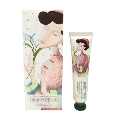 100 birds gazelle Sansei Hand Cream silk moist Hand Cream orchid 40g Gifts staff welfare