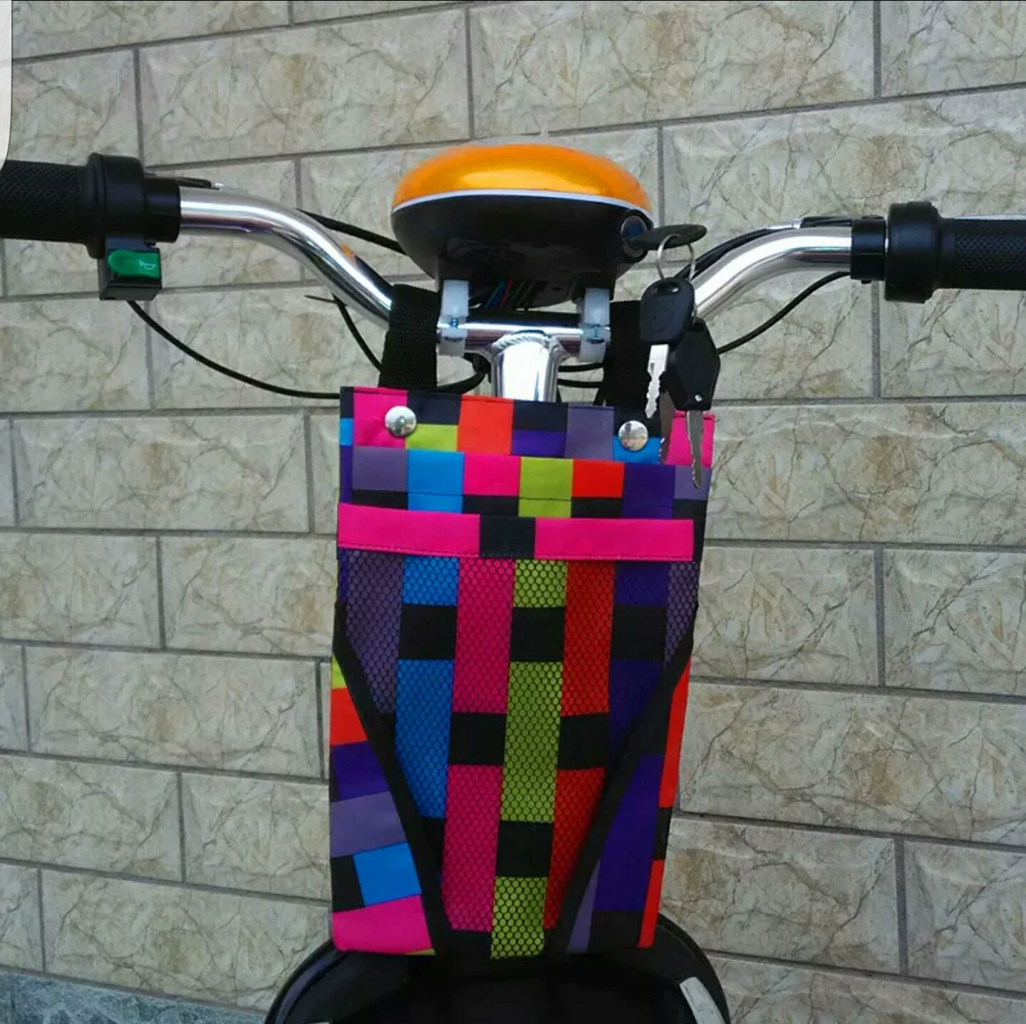 JM подвесная карманная сумка для электромобиля велосипедная сумка передняя корзина сумка для мобильного телефона сумка для хранения Мужская и женская корзина для хранения