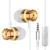 Factory direct -selling metal explosion in -ear headphones, turbine heavy bass, wheat wire control mobile phone universal headset wholesale