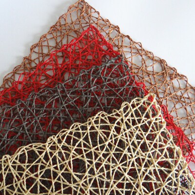 新品镂空纸质编制方形餐垫 烘焙美食背景餐桌装饰垫子