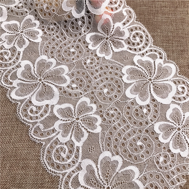 18CM宽弹力蕾丝花边外贸唯美内衣背心抹胸蕾丝辅料高品质内裤花边