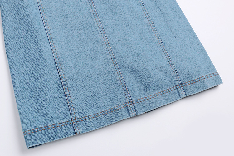 中国直邮 春秋新款明星同款修身牛仔外套长裤休闲时尚穿搭 外套 S