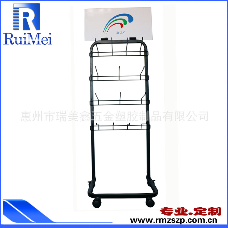 加工生产 定制金属挂钩展示架 拖鞋展示架 超市鞋子展示架 置物架