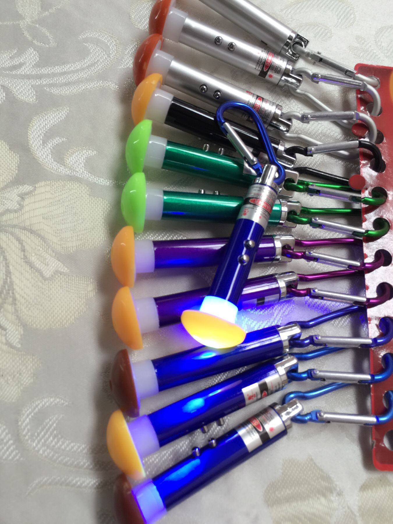 Three-in-one mini flashlight, infrared laser teaching lamp, ultraviolet banknote detector lamp, LED small flashlight pic 14