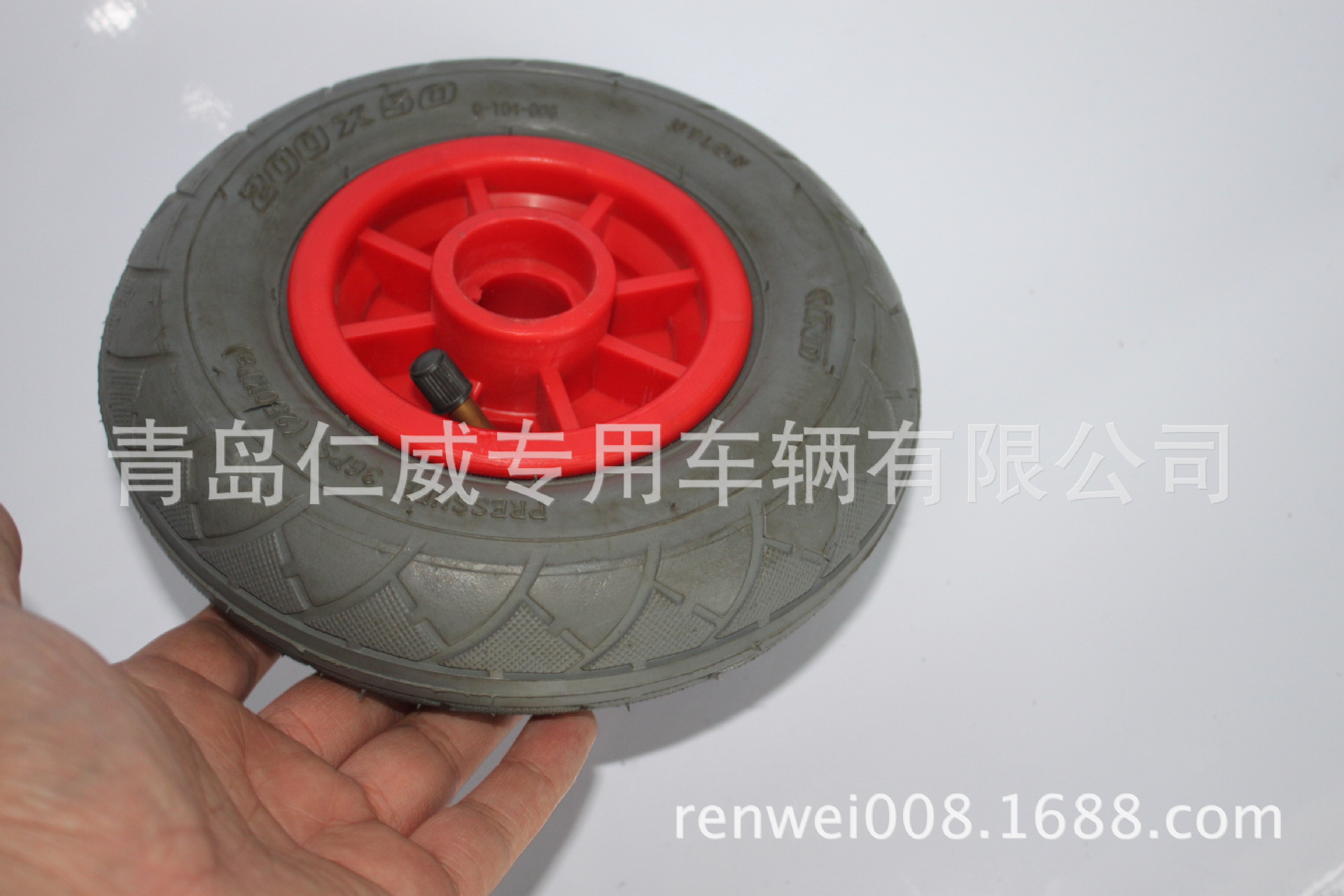 200*50 充气轮  200X50 灰色轮胎轮  8X2 充气轮 7X1 3/4 轮子