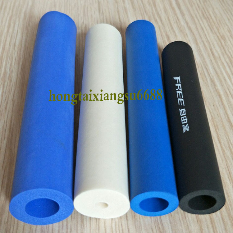 生产橡塑发泡手把套 光面NBR橡塑海棉管 运动器材泡棉手柄管套
