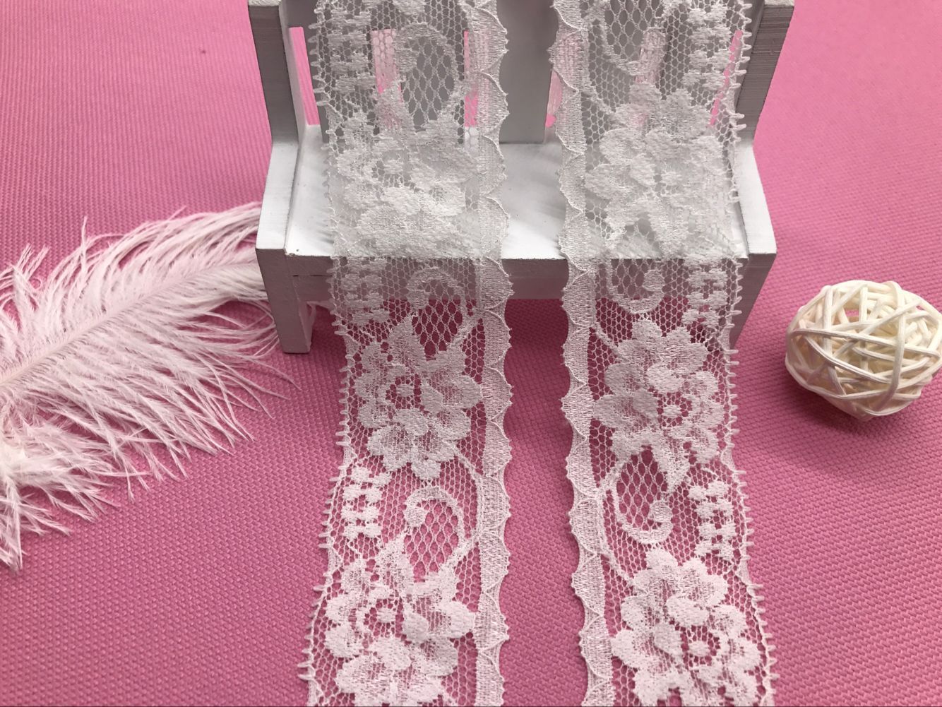 弹力花边氨纶花边厂家直销长期现货供应2046# 宽度4CM