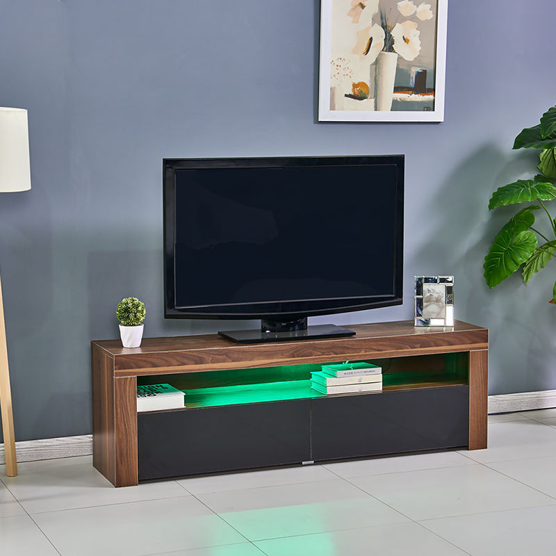 Moderno simple TV gabinete LED resalte visual gabinete pequeño apartamento dormitorio sala de estar barato TV gabinete fábrica al por mayor