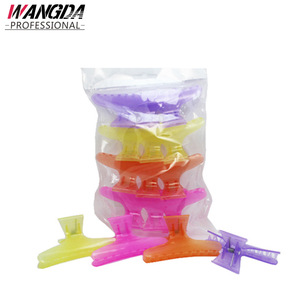 袋装蝴蝶夹 水晶蝴蝶夹 盘发夹 彩色美发夹子 配饰夹J37