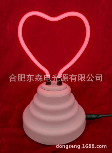 공급 스몰 사이즈 하트 네온, 하트 네온, USB 네온