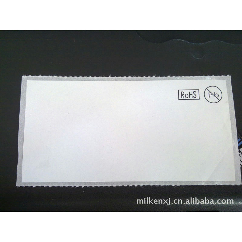 无锡FASSON-72825T亮白聚酯PET标签55*(30+5+20)单排直角2mm异形