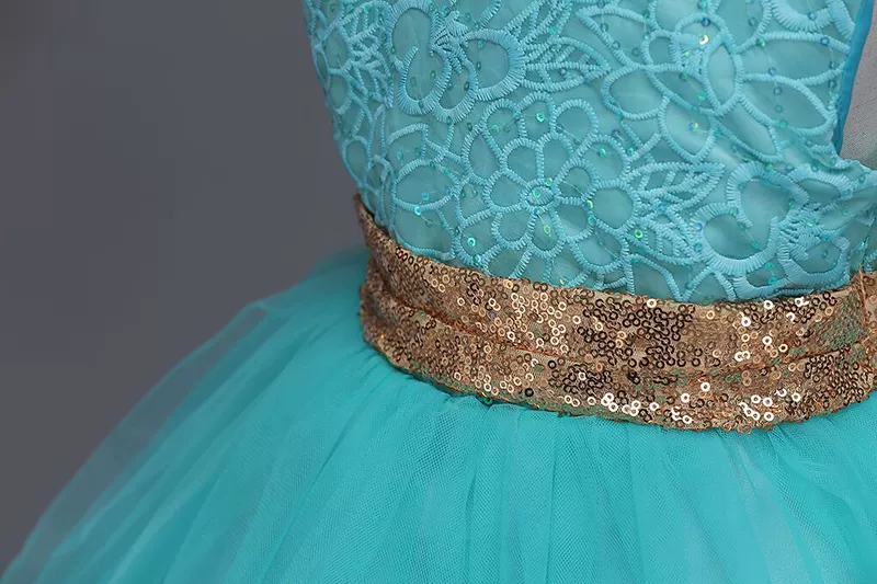Cô gái châu Âu và Mỹ công chúa váy sequin Lớn bướm trên cơ thể váy ren trẻ em Váy lưới tutu tutu