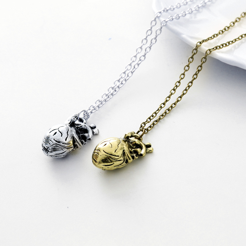 New fashion anatomical heart pendant necklace wholesale