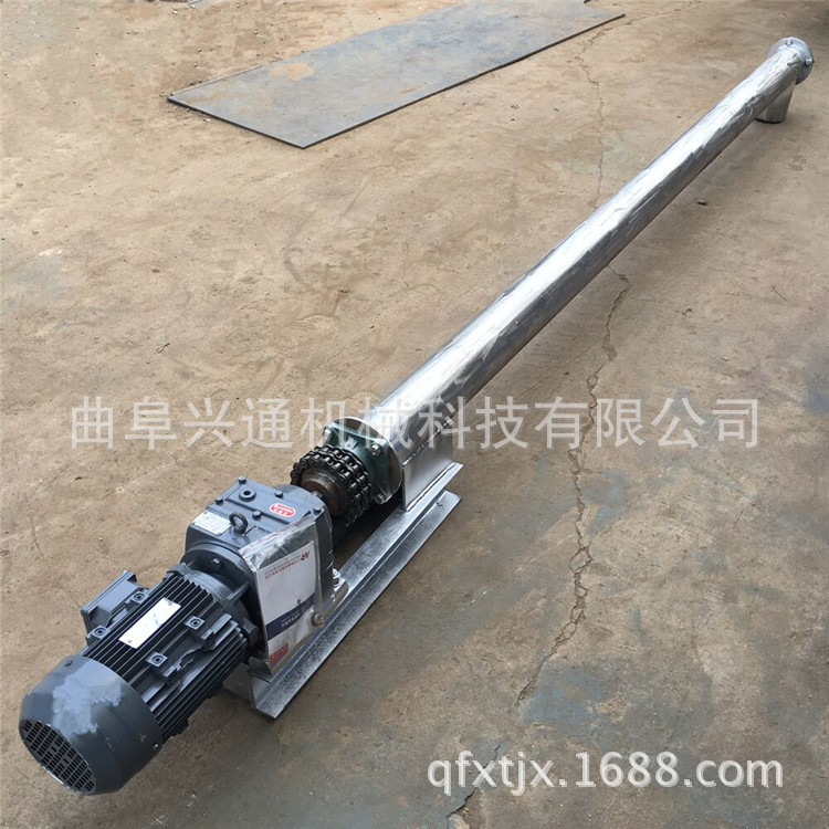 沙子水泥入罐用蛟龙提升机 加厚蛟龙叶片上料机厂家