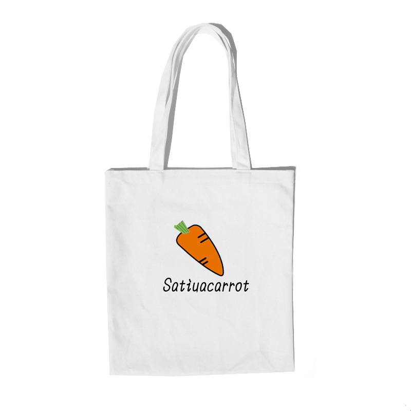 Nuevo hecho en casa básico simple todos los partidos diario práctico de gran capacidad verano fruta impresa bolsa de lona bolsa de hombro para las mujeres