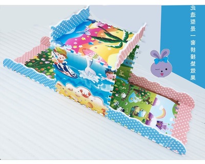 婴儿童宝宝爬行垫拼接垫拼图爬爬垫围栏泡沫地垫60 60环保防潮垫