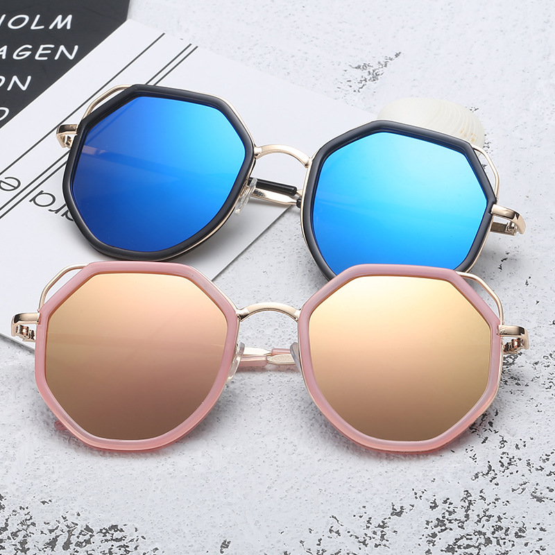 2018爆款金屬套圈太陽鏡潮流時尚炫彩蛤蟆鏡韓潮網紅男女太陽鏡