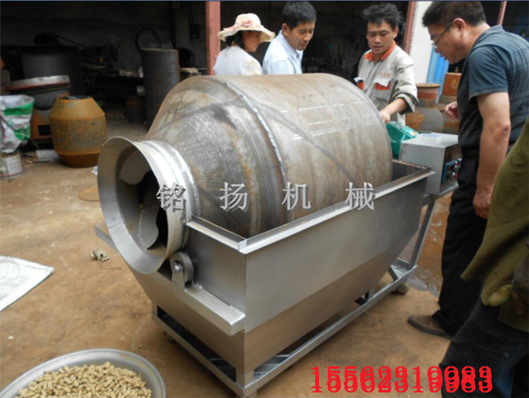 直销卧式糖炒板栗机子 碳加热滚筒炒料机 休闲食品炒货机