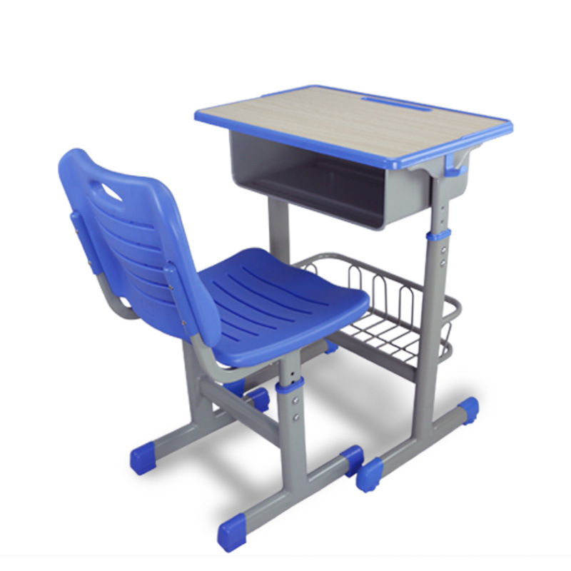 中小學生課桌椅學校課桌椅帶籃子課桌帶網兜課桌椅輔導班書桌
