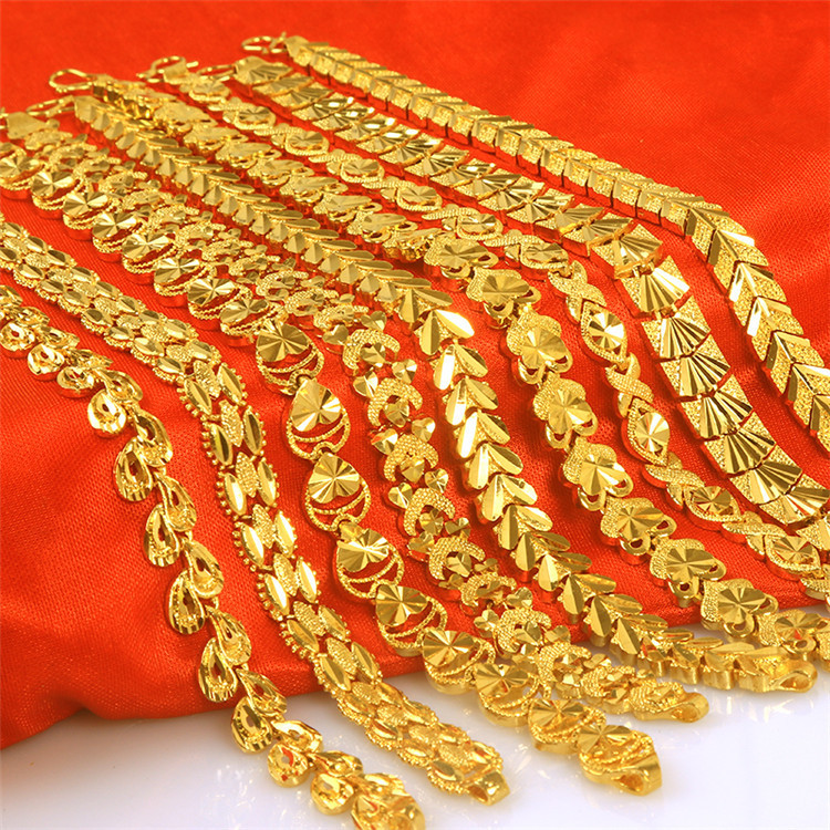 Brass gold-plated phoenix tail bracelet women's new gold-plated bracelet vacuum gold-plated bracelet Brass gold-plated phoenix tail bracelet women's new gold-plated bracelet vacuum gold-plated bracelet