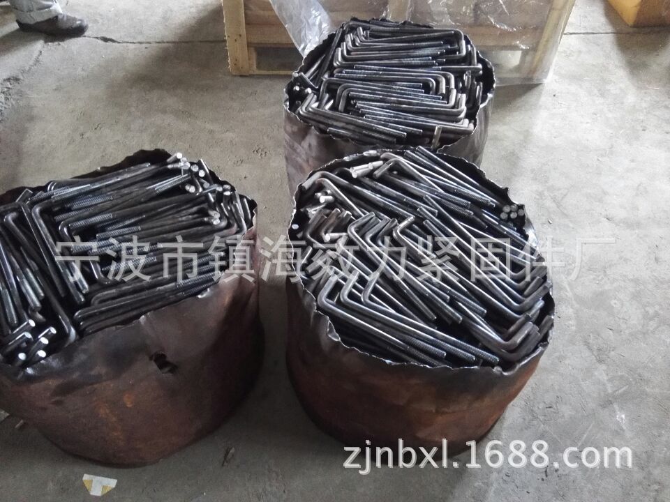 宁波镇海效力供应工程机械配件地脚螺栓、7字型地脚螺栓栓