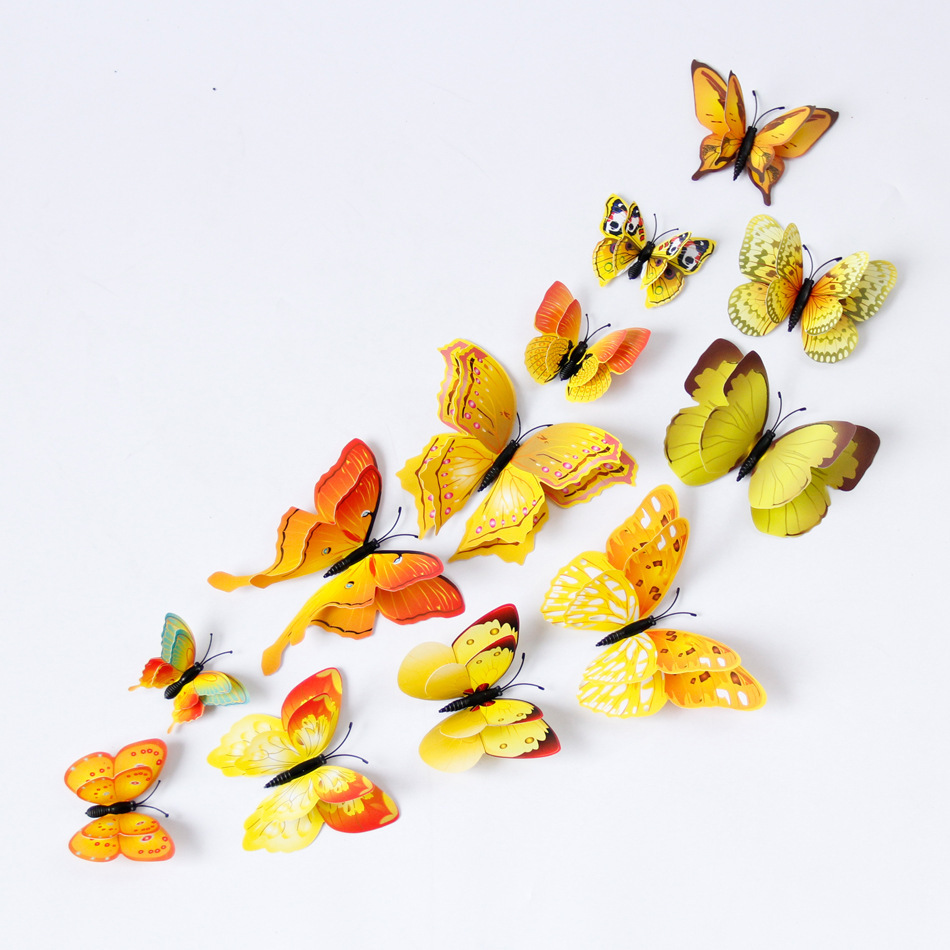 Creative Butterfly Wall Stickers 12-piece Set