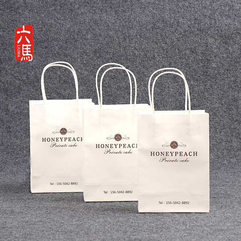 厂家批发 彩印手提牛皮纸袋 广告礼品购物包装袋 生产批发