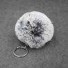 Realistic two-color keychain, bag, transport, pendant, gradient, with snowflakes