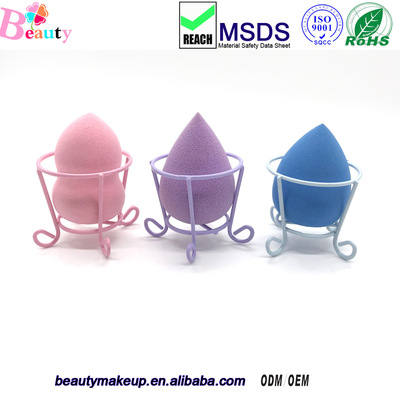 厂家直销美妆蛋托花篮粉扑架 葫芦水滴粉扑收纳晾晒架|ms