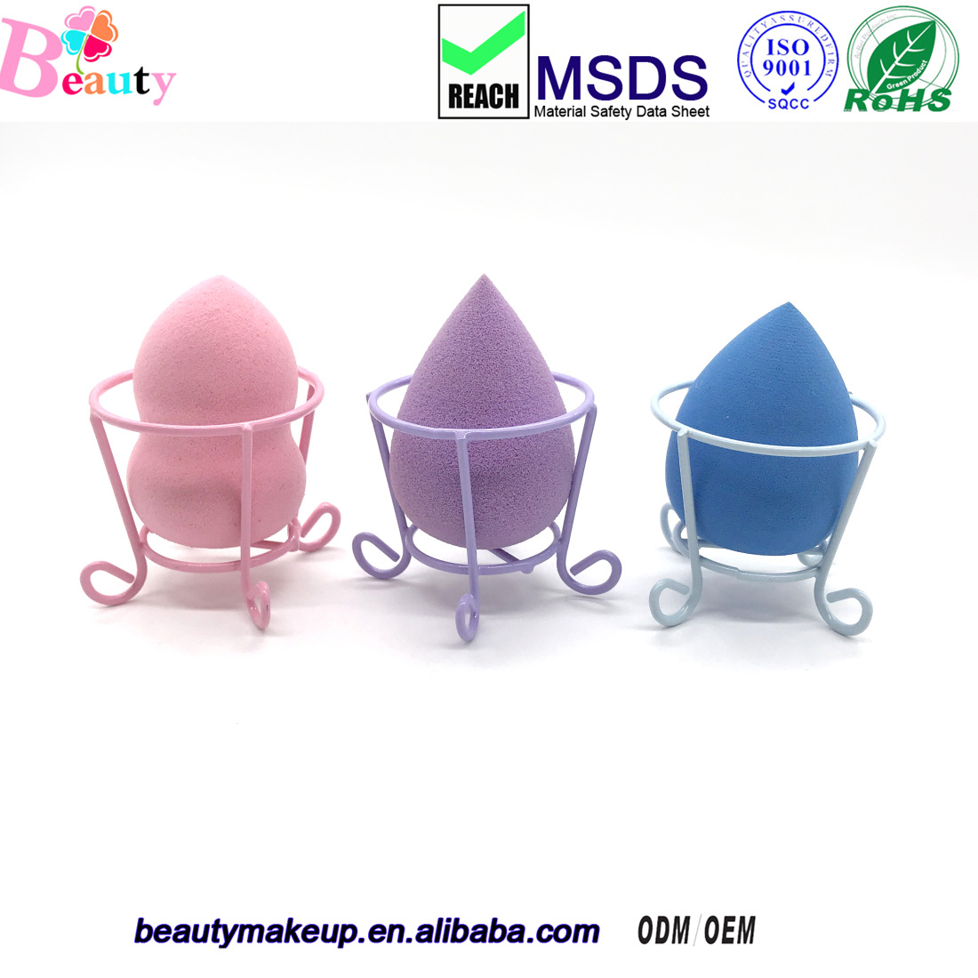 厂家直销美妆蛋托花篮粉扑架 葫芦水滴粉扑收纳晾晒架|ms