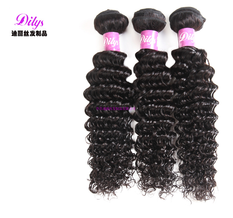 Factory wholesale hair weave deep wave h...