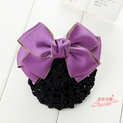 Professional hair clips, Korean style accessories, hairpins for hotels, banks, nurses, flight attendants, supermarkets, hairnets with big bowknots 