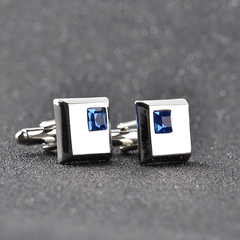 New Fashion Diamond Cufflinks display picture 2